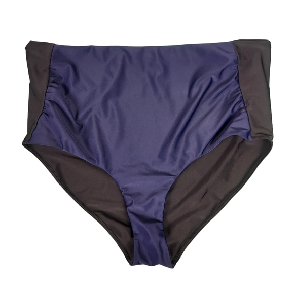 Hatch Bikini Bottom Size Large Maternity Navy‎ Black Mallorca High Waist - Picture 2 of 8